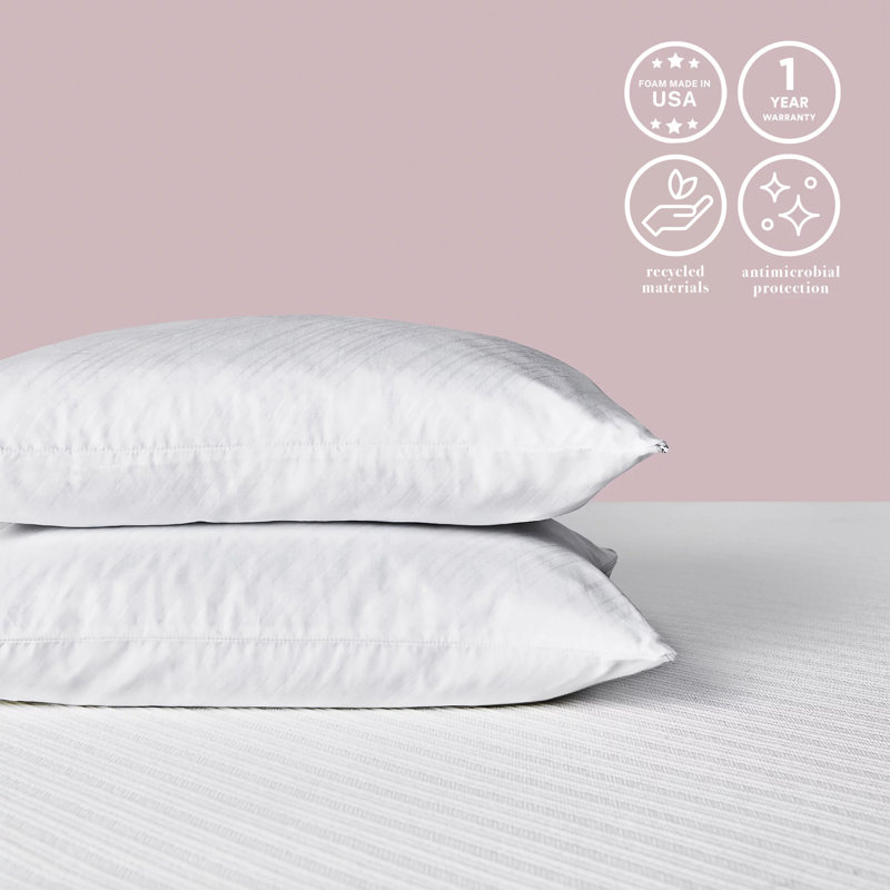 nue by Novaform Gel Memory Foam Medium Cooling Pillow & Reviews Wayfair